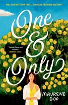 Boekcover van 'One & Only' met de tekst 'WILL SHE WAIT FOR FATE...OR MAKE HER OWN DESTINY?' en een vrouw in een gele jurk voor een struik met gele bloemen.