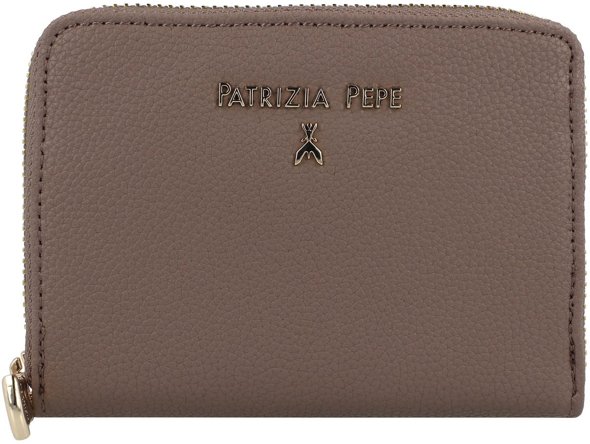 Patrizia Pepe Lederen portefeuille 12 cm - Dames - Horizontaal - dark tatami