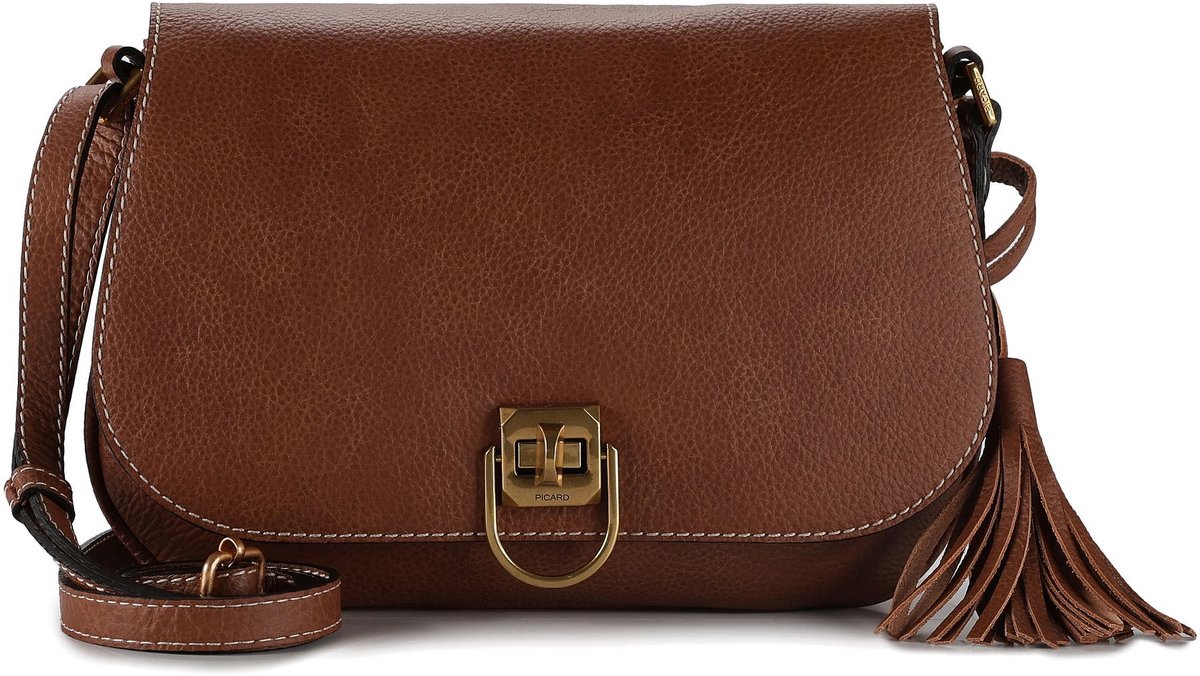 PICARD schoudertas Calico Crossbody Bag Cognac bruine
