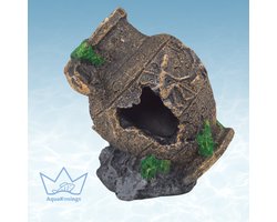 AquaKonings - Aquarium decoratie - Ornamenten - Gebroken vaas - 13x9x12.5