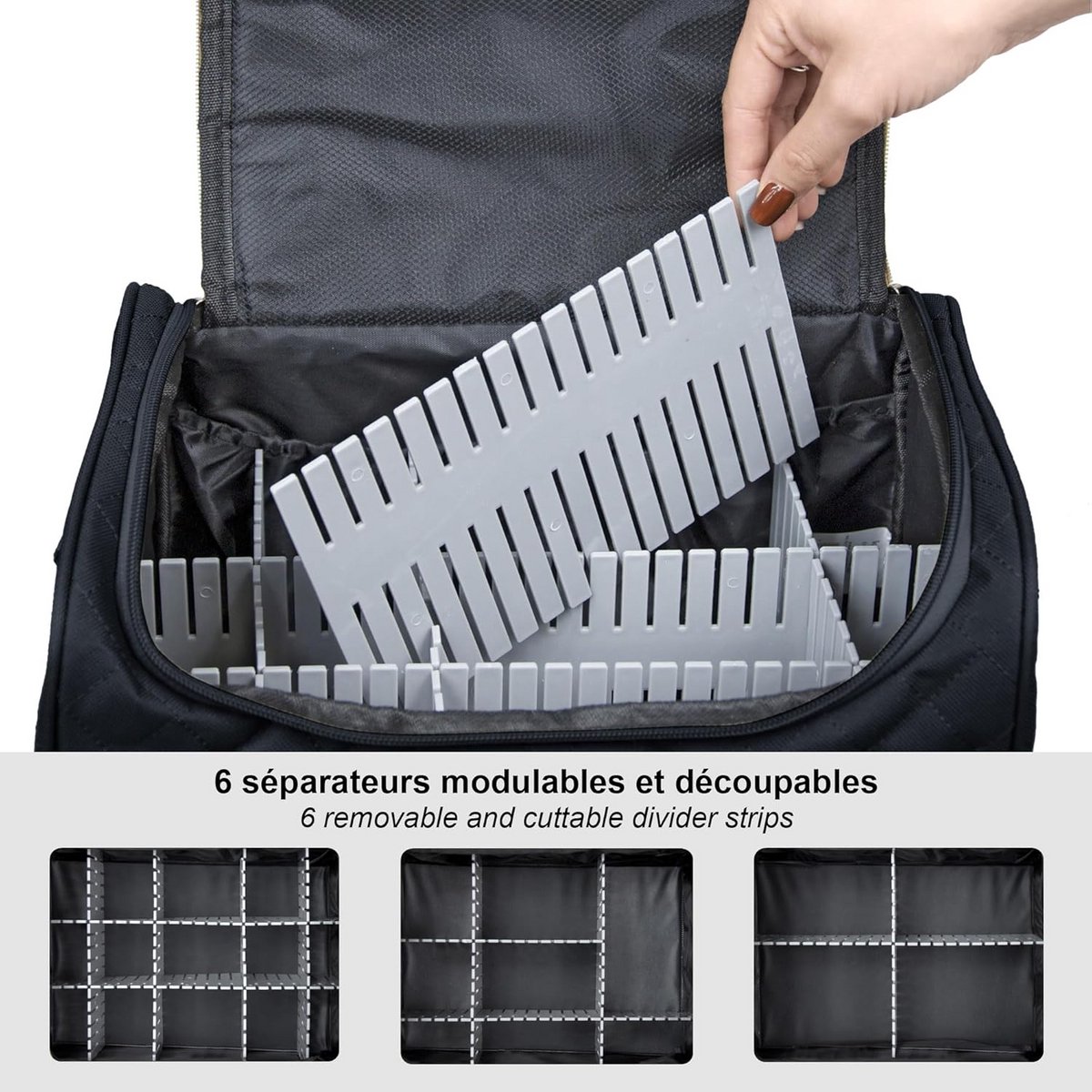 Semi-Rigide Make-up Koffer - Compacte Reis- en Toilet-/Make-up Tas voor Dames
