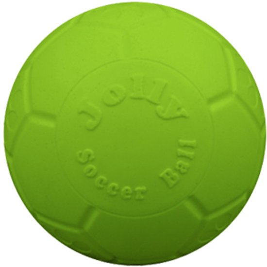 Groene Jolly Soccer Ball met opdruk.