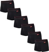 Boxers courts Undiemeister pour homme - Volcano Ash (Zwart) - Lot de 6 - Mellowood Tencel - Sous-vêtements respirants, antibactériens et sans coutures - Sous-vêtements Premium pour homme - Taille S