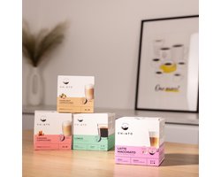 Koffiecapsules compatibel met NESCAFÉ® Dolce Gusto® Caprisette Latte Macchiato, 8+8 st.