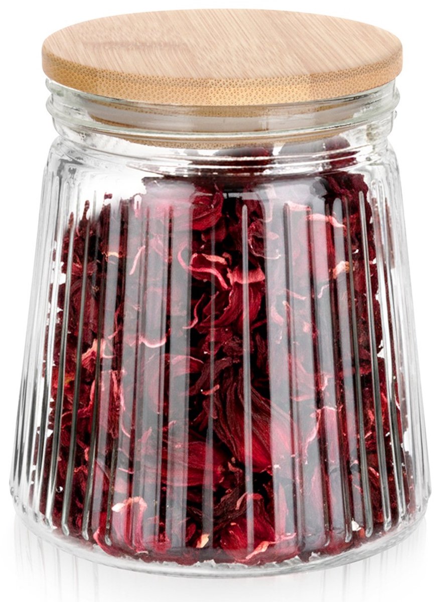 Voedselcontainer Strooibus Glas met Deksel en Pakking 700 ml - Container voor Losse Producten - Keuken - Voedsel - Doos