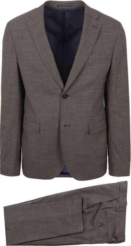 Costume Strato Pied de Poule en laine Ember Gold - Taille 48 - Homme