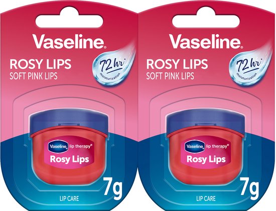Vaseline Lip Therapy 7G Rosy I Voedende Lippenbalsem voor optimale hydratatie I Dubbel Pakket 2 x 7g