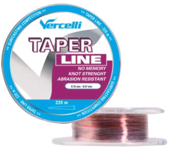 Vercelli Taper Taps Toelopende Onderlijn 220 M Veelkleurig 0.160-0.570 mm van Vercelli — afbeelding 4