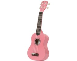 Sopraan Ukelele - Met gratis lessen - Fazley K21P-W - Roze