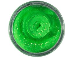 Berkley PowerBait Natural Glitter Trout Dough | 50g Garlic Spring Green Glitter