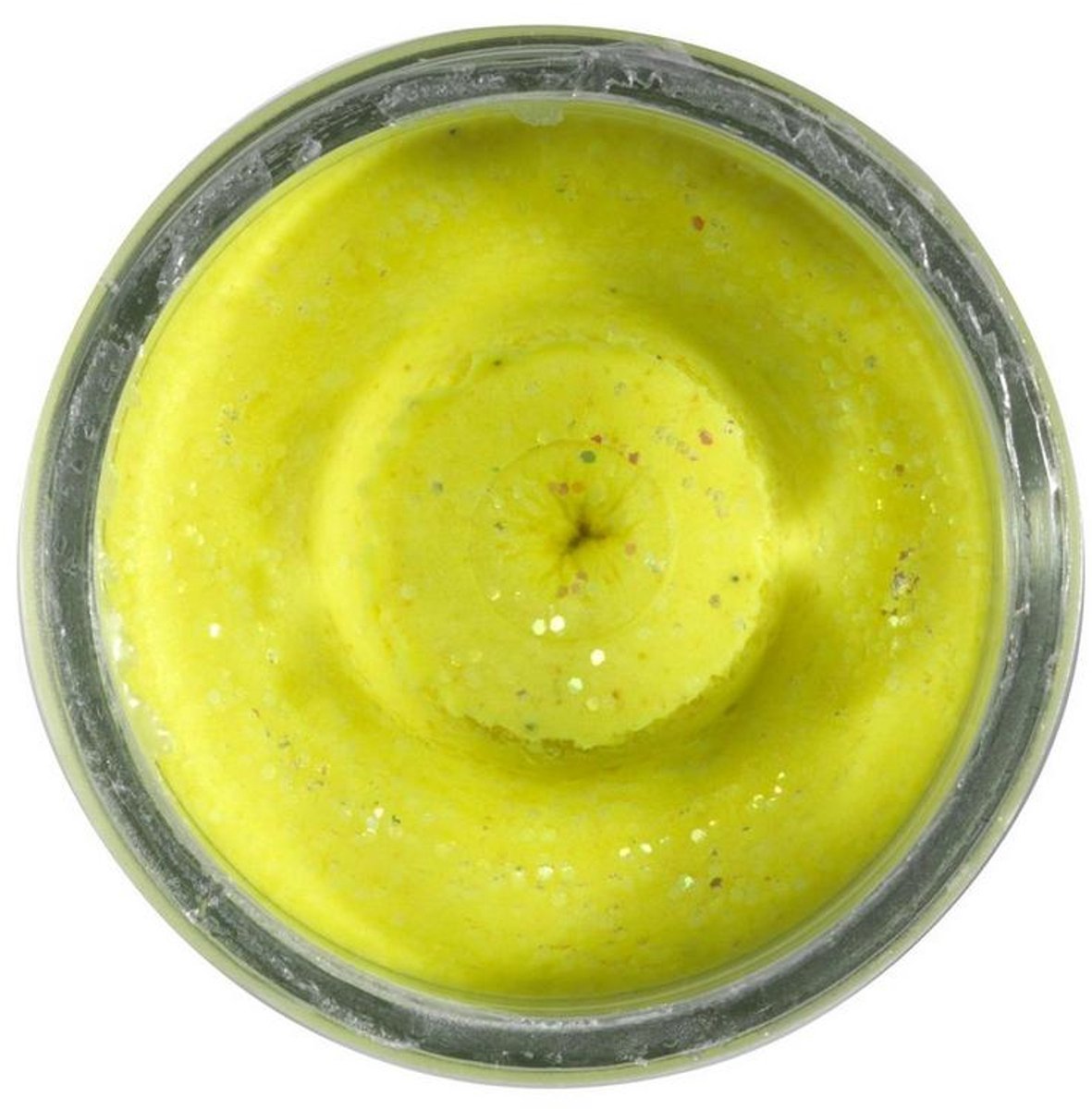 Berkley PowerBait Natural Glitter Trout Dough | 50g Garlic SS Yellow Glitter