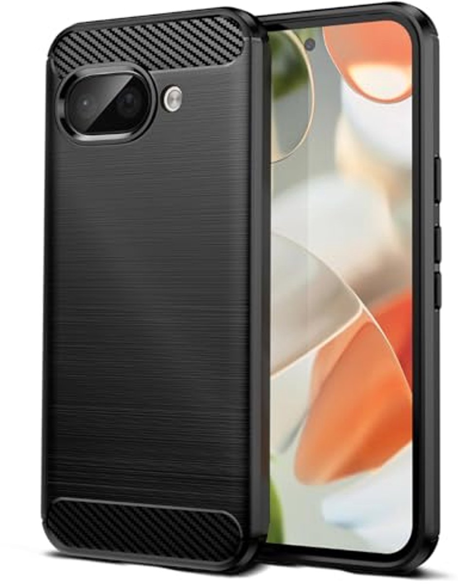 Ultradunne Schokabsorberende Hoes voor Google Pixel 9A - Koolstofvezel TPU Bescherming