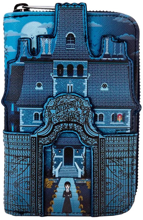 Loungefly Nevermore Academy Facade Portemonnee Blauw van Loungefly — afbeelding 3