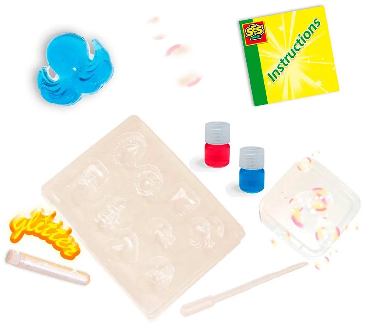 SES Creative - Hobby Pink - Glitter Zeep - Knutselen Meisjes - Zelf Zeep Maken - Vanaf 7 jaar — afbeelding 2