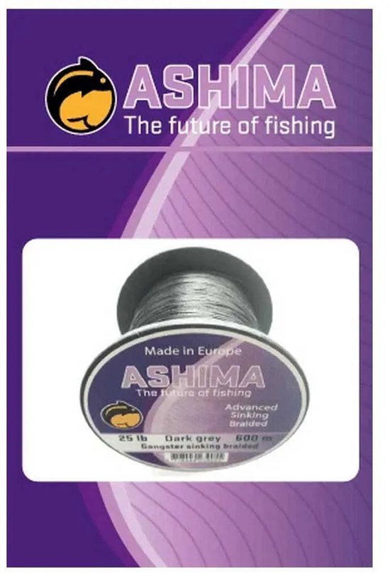 Ashima Fishing Gangster X8 Sink Gevlochten Vislijn 600 M Paars van Ashima — afbeelding 2