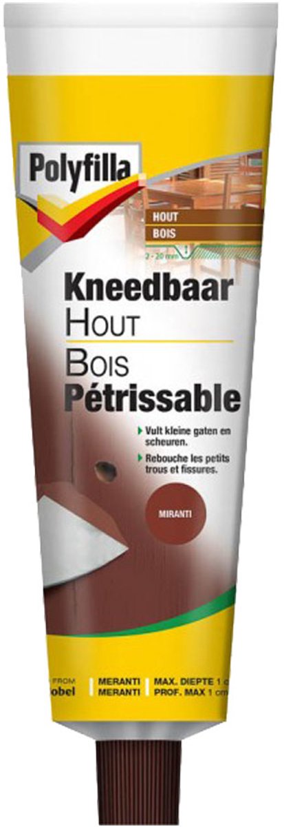 Polyfilla - Kneedbaar Hout - Meranti - Polyfilla - 75 G