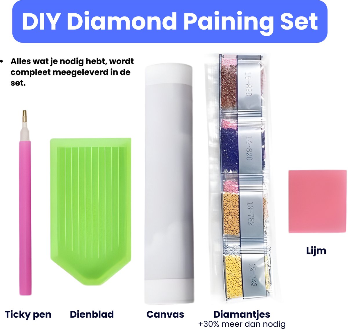 5D Diamond Painting Highland Koe met Bloemen - Complete Doe-Het-Zelf Set voor Volwassenen & Kinderen - Inclusief Gereedschap, Kleurrijke Strass Steentjes & Canvas - Creatieve Hobby voor Ontspanning, Decoratie & Cadeau Idee — afbeelding 6