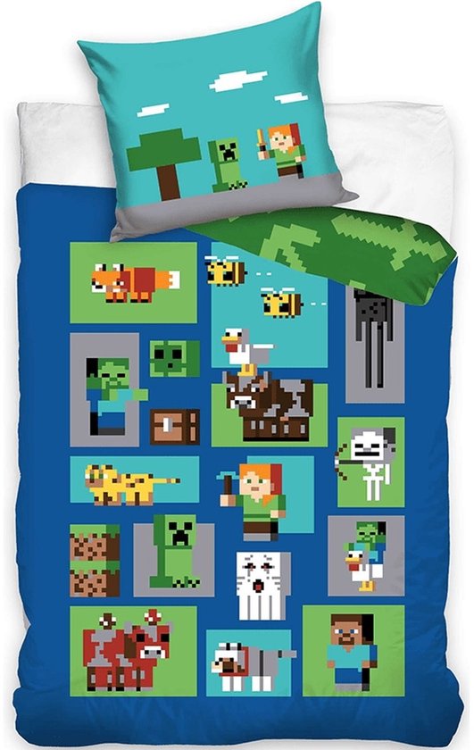 Minecraft Dekbedovertrek Explore Overworld Minecraft Dekbedovertrek Explore Overworld