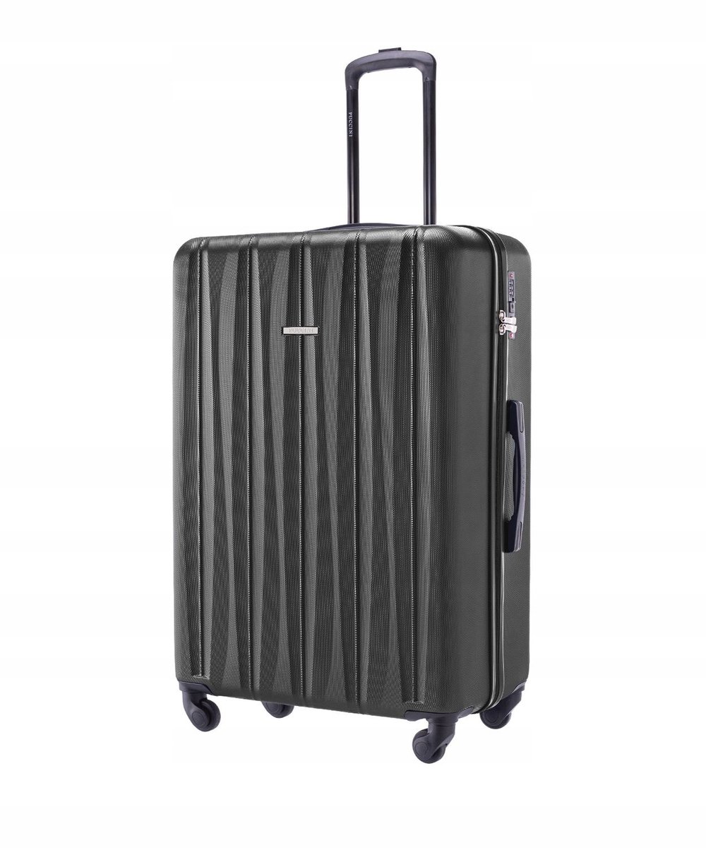 Puccini Bali Grote Koffer ABS Zwart 76cm 93L - 4 Zwenkwielen & Slot