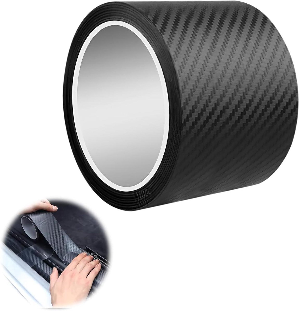 EGoods - Koolstoffolie auto instaplijsten bescherming - koolstofvezel stickers - auto carbon fiber deurdrempels