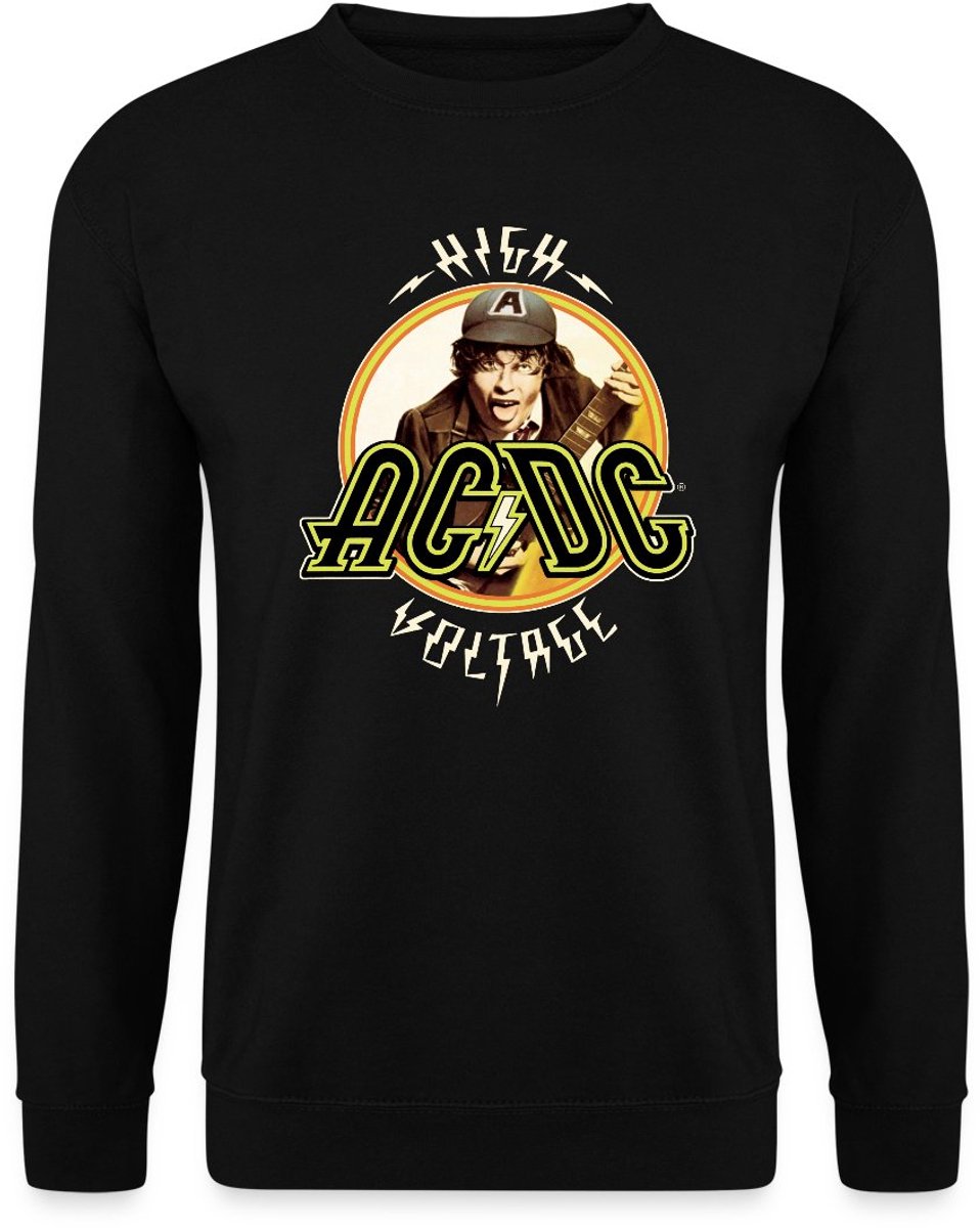 AC/DC Logo High Voltage Album Angus Young Sweater Heren