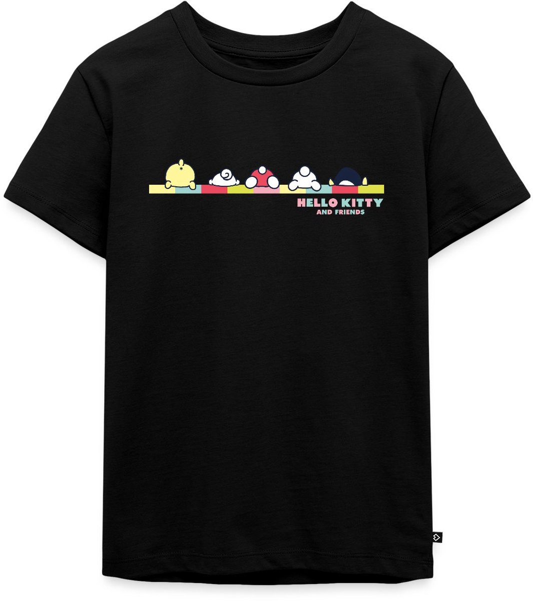 Hello Kitty En Vrienden Achterste Premium T Shirt Kinderen
