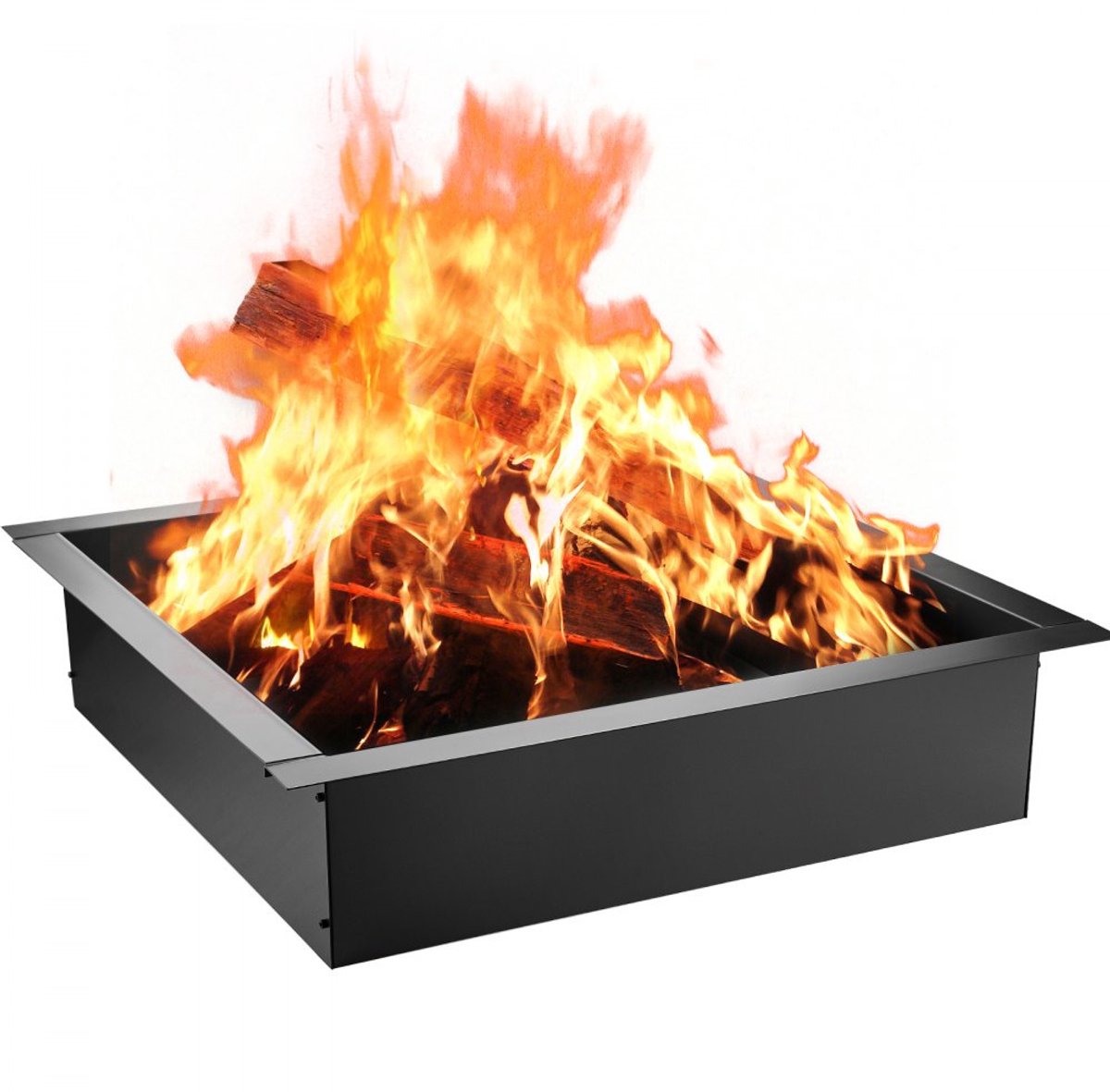 Vuurkorfring / Vuurplaats Ring - Inbouw Vuurkorf Voering - Staal 1,5 mm - Hittebestendig - Inclusief Tang - Voor Tuin & Terras