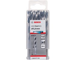Bosch 10x HSS PointTeQ DIN 338 5,4 x 57 x 93 mm - 2608577222