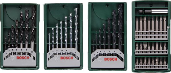 Bosch X-Line Boorset - 46-delig - Voor hout, metaal en steen