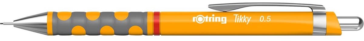 rOtring Tikky vulpotlood | HB 0,5 mm | Marigold-huls (oranje) | Lichtgewicht met rubberen grip | 1 stuk