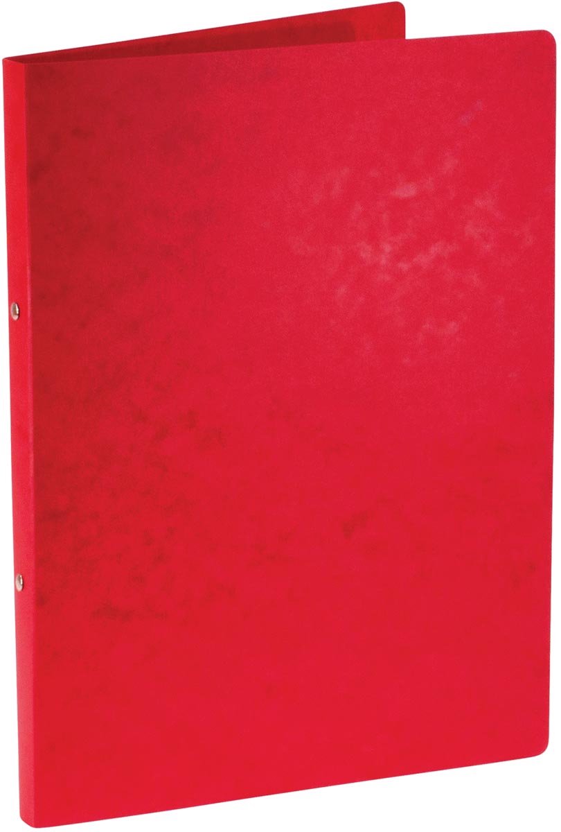 Bronyl ringmap | voor ft A4 | uit glanskarton | 2 ringen van 16 mm | rood
