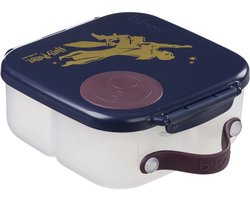 b.box Mini Lunchbox Harry Potter - Lekvrije lunchbox voor kinderen met 2 compartimenten - flexibele houder voor heel fruit - verwijderbare verdeler - gemakkelijk te openen clip - handvat - vaatwasmachinebestendig - BPA-vrij - 210 mm x 168 mm x 73 mm