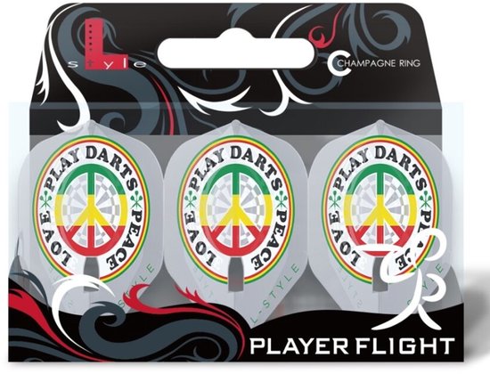 L-Style L1 PRO Deta Hedman V4 Clear White - Dart Flights van L-Style — afbeelding 2