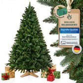 vidaXL Ondersteboven Kunst Kerstboom met Ballenset Groen 120