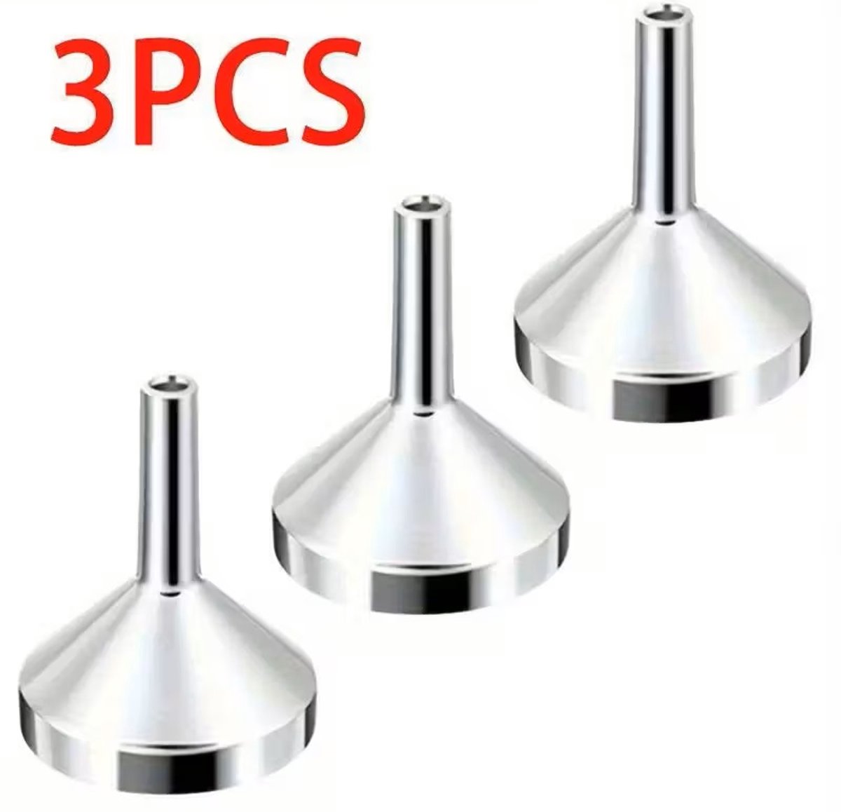 5 stuks kleine metalen trechters, 5 stuks mini kunststof trechters met 2 pipetten voor het vullen en vullen van vloeistoffen voor kleine parfum, monsters, emulsie en cosmetica