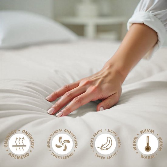 Dream textiles Drap Flanelle Ivoire - Double 200x260 cm - 100% Katoen - Merveilleusement Chaud - Super Doux -