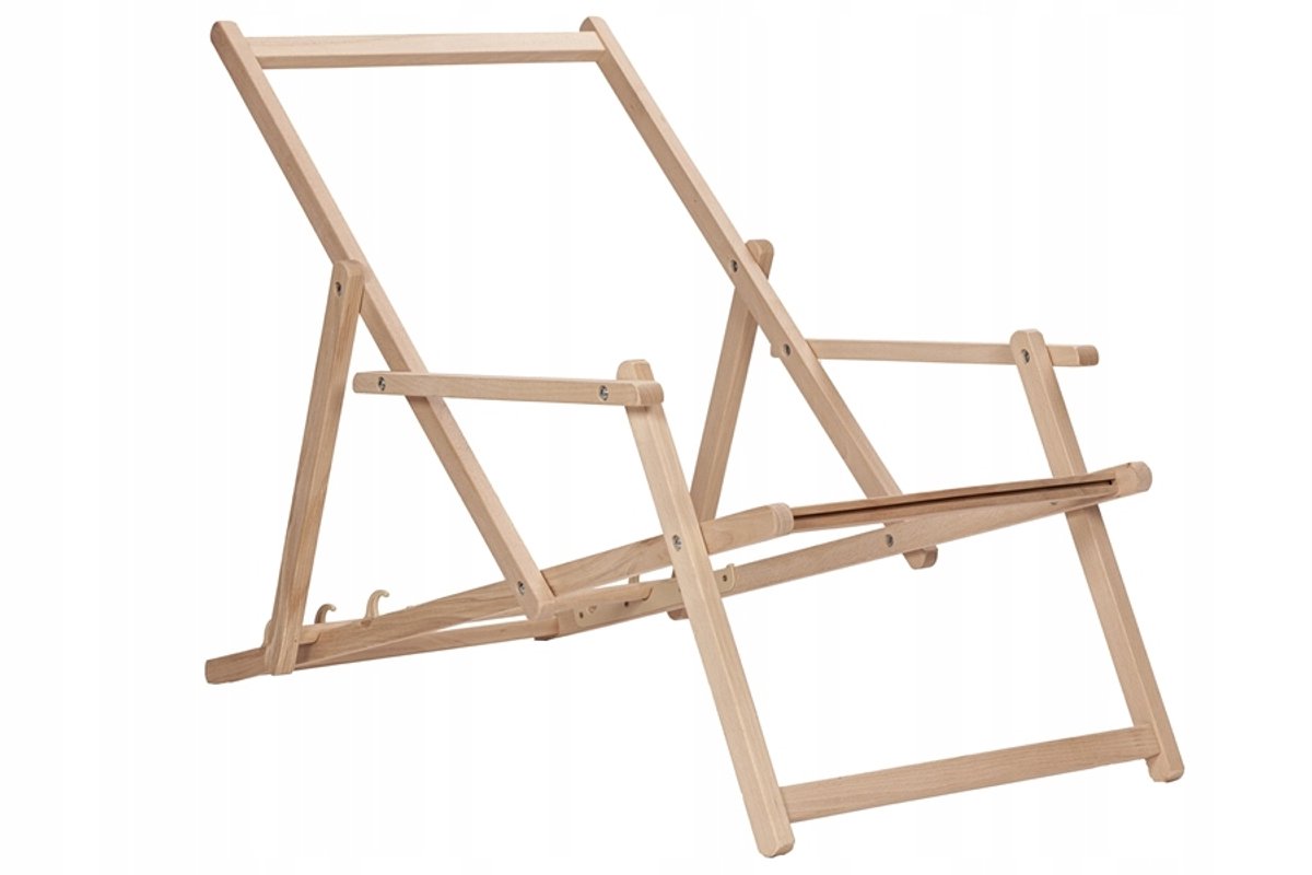 Houten ligbedframe met armleuningen, verstelbaar