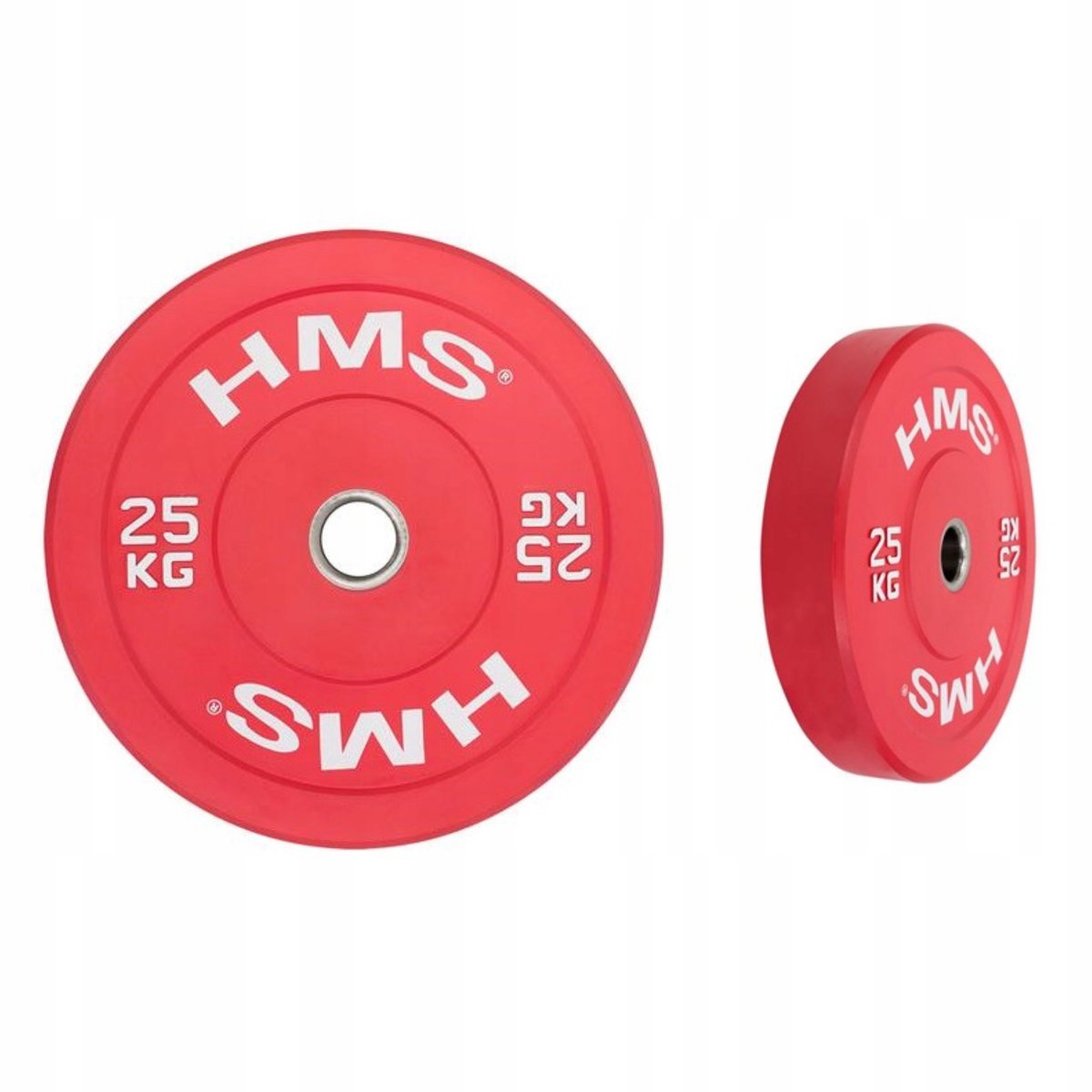 HMS CBR25 Bumperschijf 25kg Olympic Rood