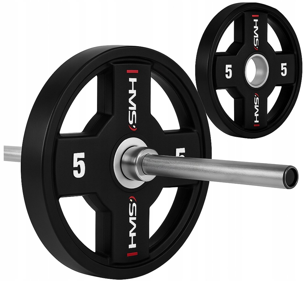 Olympische Halteringsschijf 5 kg - Polyurethaan (CPU) - Fitness & Krachttraining