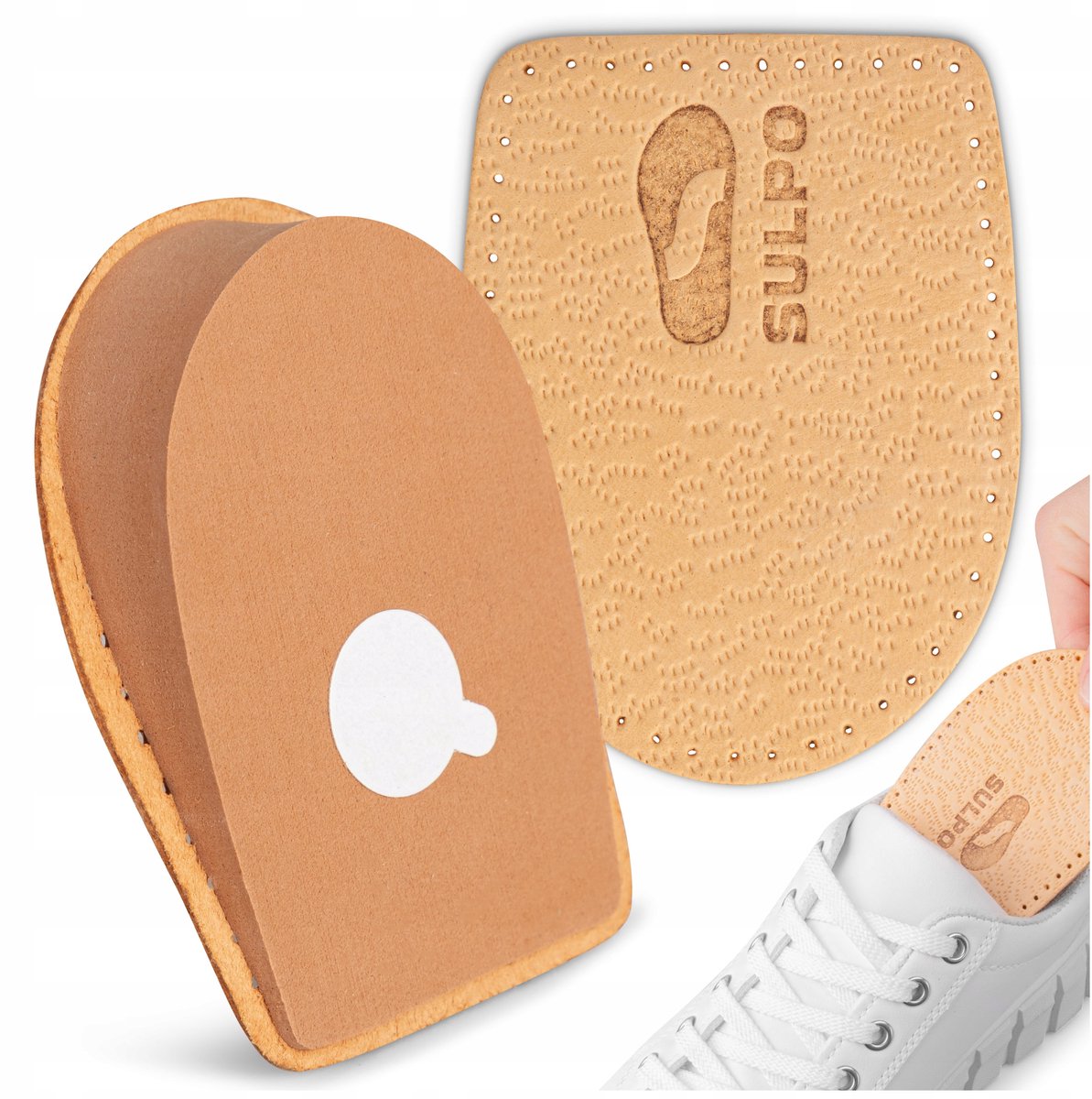 Pecari Leren Hakverhogers - 2cm Extra Lengte & Comfort