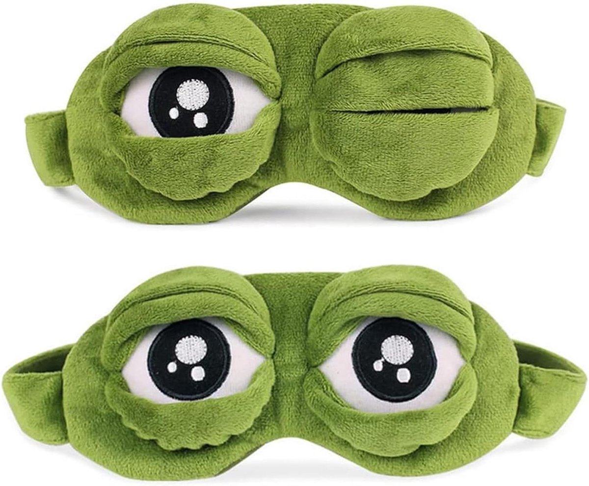 CSGoods - Kikker Oogmasker Set voor Slaap en Reizen met 3D Design