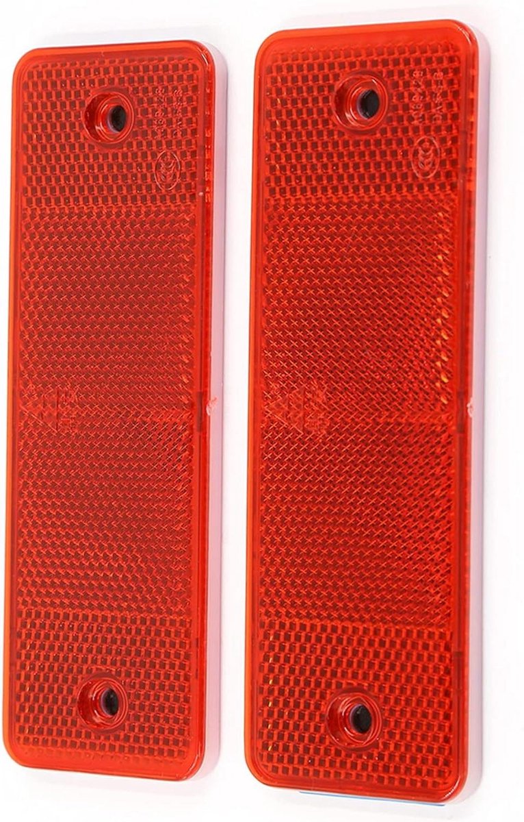 Provento - Reflecterende Waarschuwing Plaat Stickers Auto Veiligheid Rood 2 Stuks