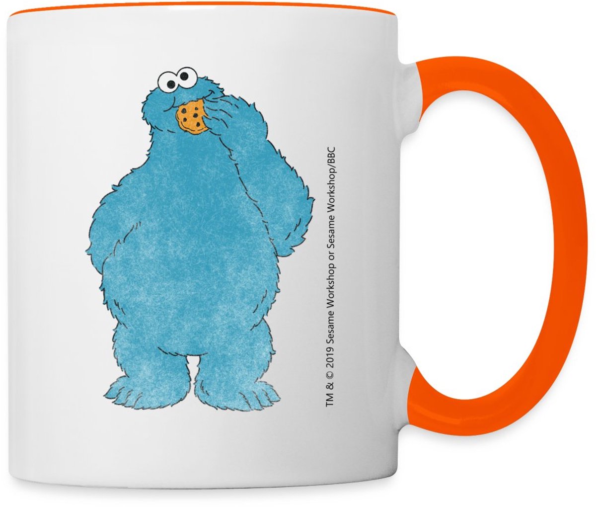 Sesamstraat Cookie Monster Snacken Mok Tweekleurig
