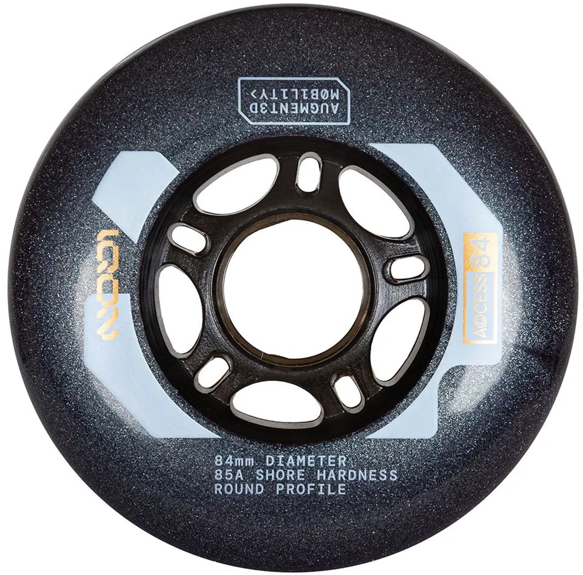 Iqon Access 84 85a Schaatswielen 4 Eenheden Goud 84 mm