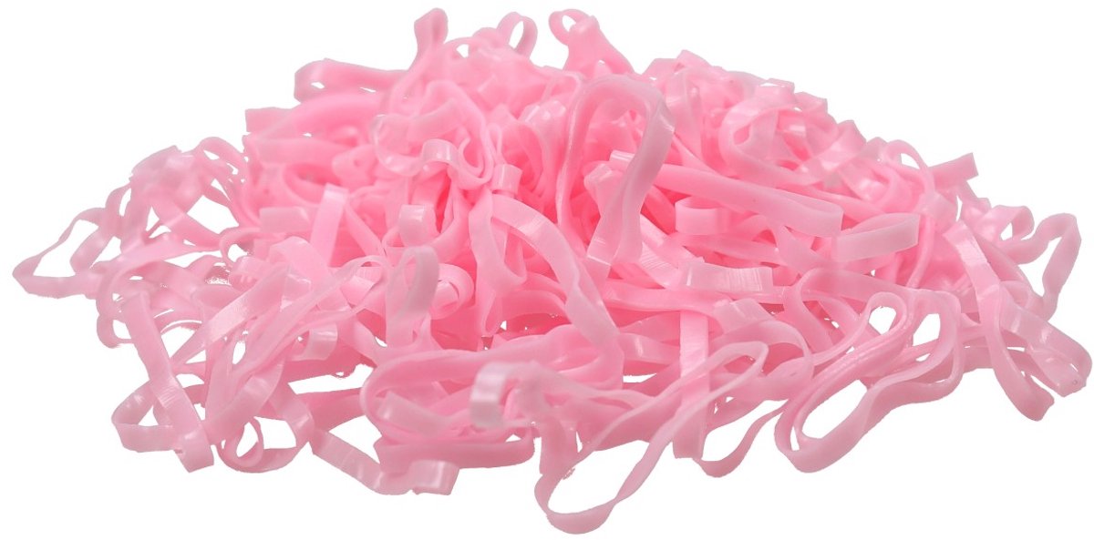 Epplejeck Elastiekjes Magic Braids (500st) Roze