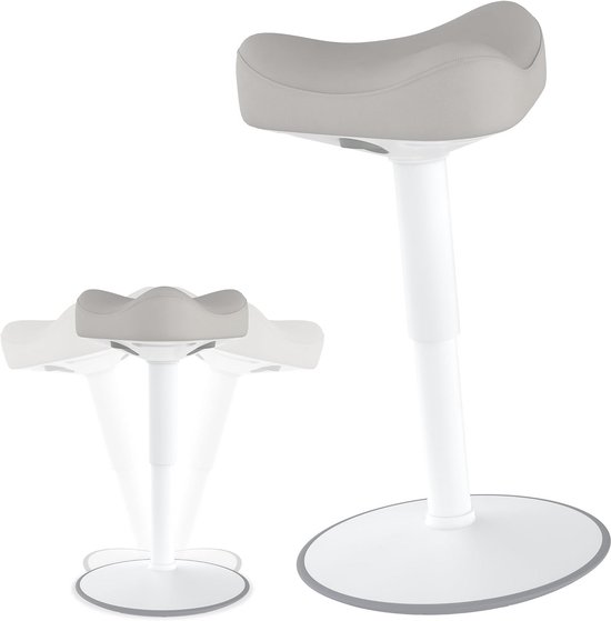 Dynaseat Ergonomische Kruk, In Hoogte Verstelbaar, Om Te Zitten En Te Staan Zwart 65 85 Variant Ergonomische Bureaukruk Met Zwaaieffect Stahulp