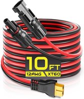 Solar Paneel naar XT60 Laadkabel Verlengkabel 12AWG 3 Meter