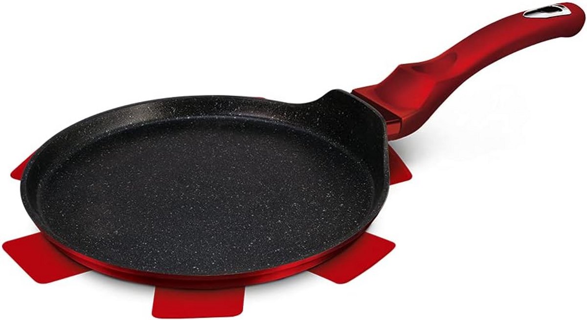 Pannenkoekenpan 28 cm – Non-stick Koekenpan met Gratis Pannabeschermer