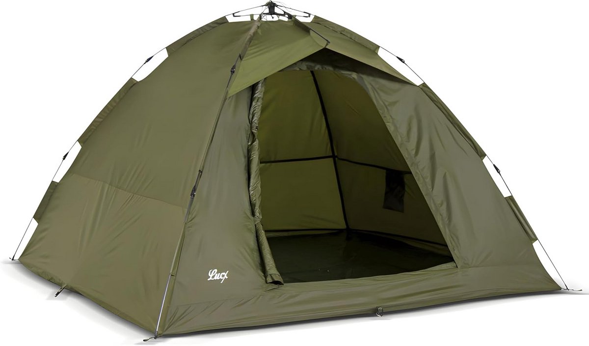 Kampeertent - Bivvy tent - Kamperen en outdoor - Supersnelle opbouw - 250x250x160 cm - Olijfgroen