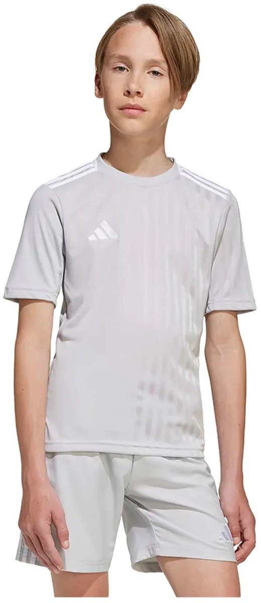 Adidas Campeon 25 T-shirt Met Korte Mouwen Grijs 5-6 Years Jongens,Meisjes